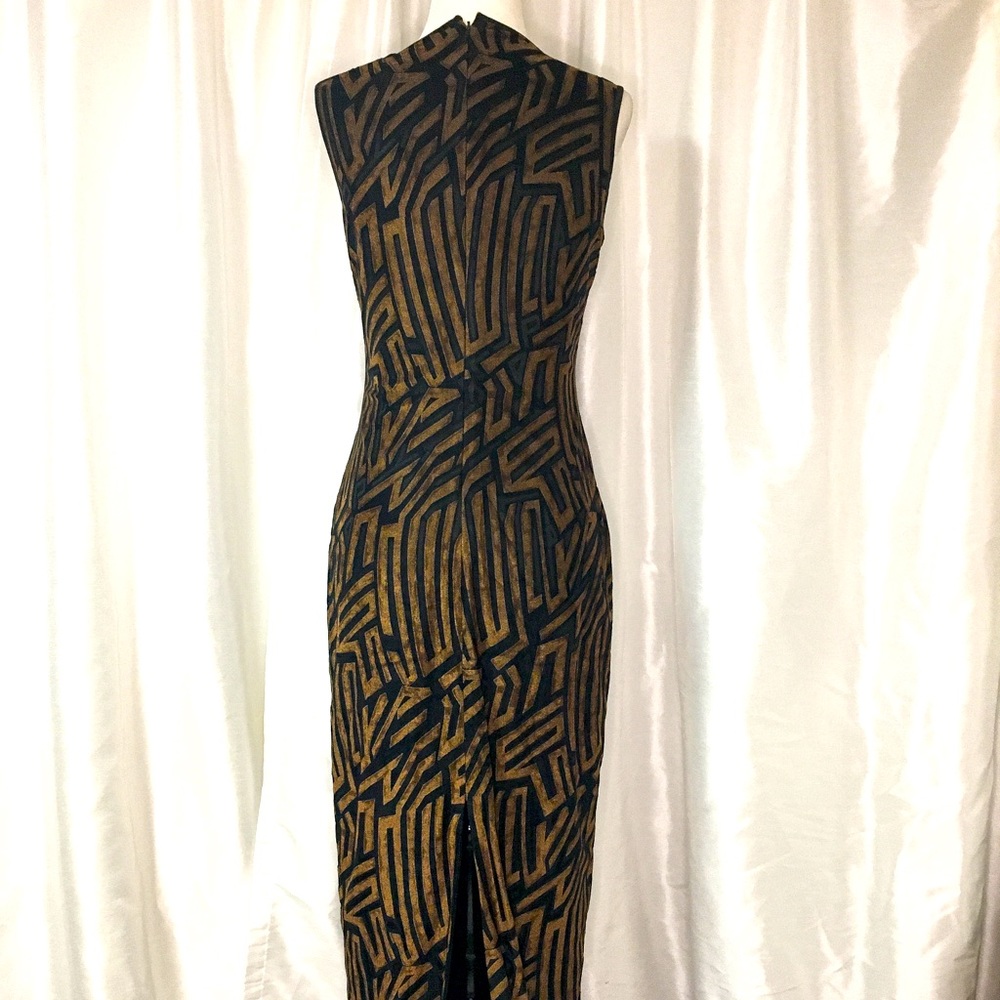 Josef Ribkoff stylish abstract partially see-through dress, size 6. - Picture 3 of 6
